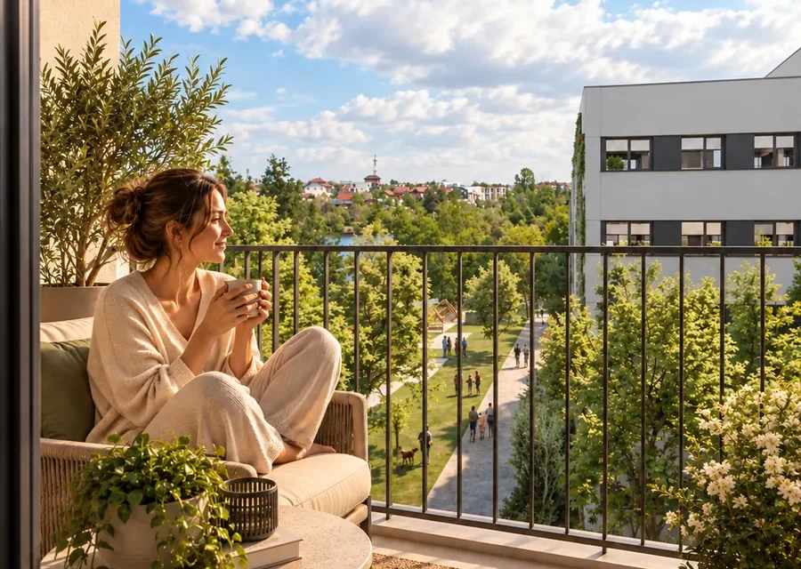 Lake Săulei View from VIVACITY Residence Pipera | Protected Area