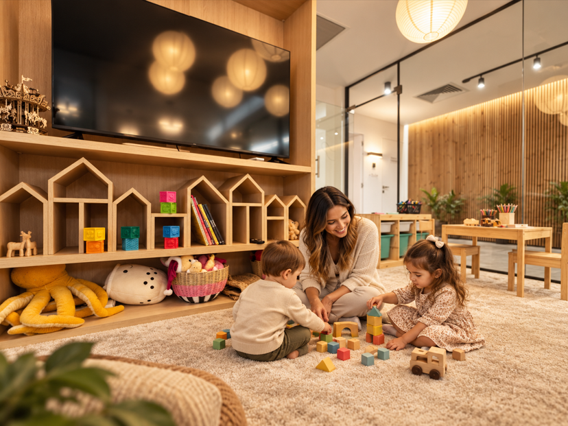 The only wall you’re allowed to draw on: the play area at VIVACITY Concept Store