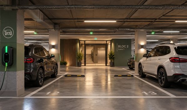 Underground Parking for Electric Cars in Pipera | VIVACITY