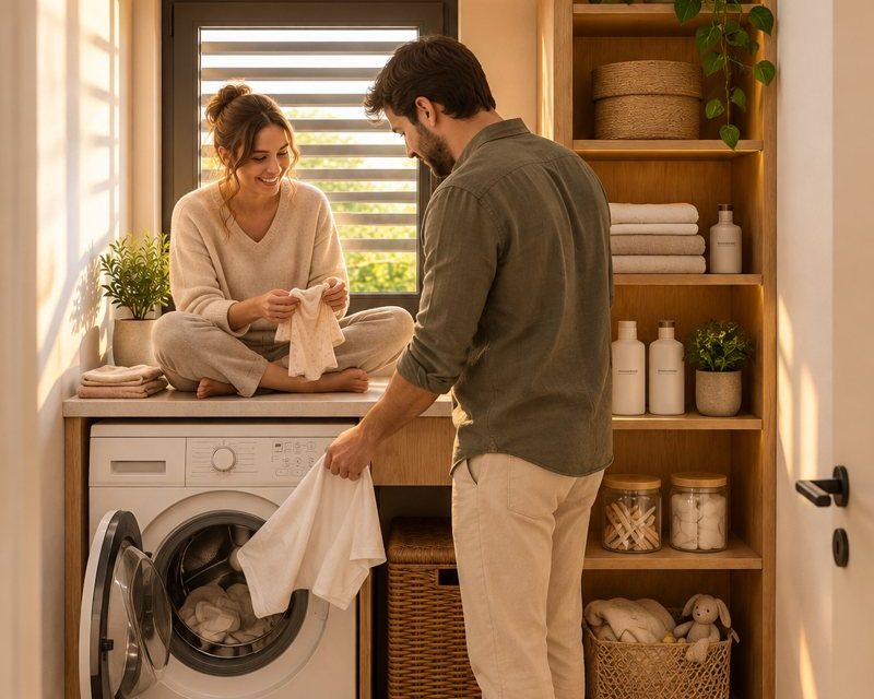 Camera-minune din apartamentele noi: ce e un wash & store room